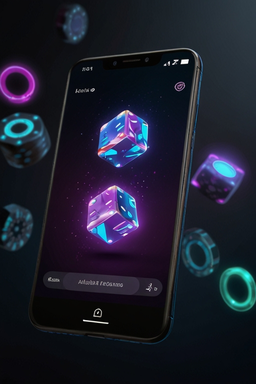 Smartphone mit Casino-App